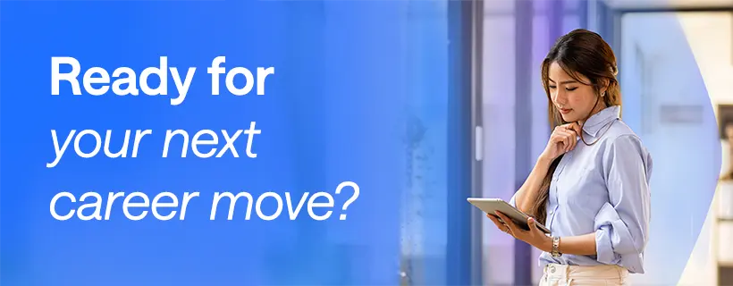 Professional woman exploring new career opportunities in Japan — ready for your next career move with Hays Japan.”